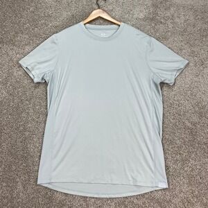 Realtree Fishing T-Shirt Mens Large Gray Short Sleeve Athletic Performance EUC